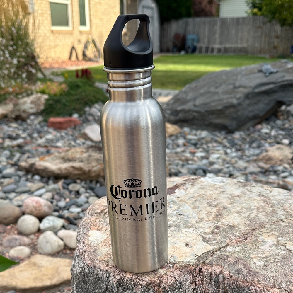 Silver Stainless Steel Water Bottle